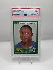 Score 1989 Barry Sanders RC PSA 9 #257 Detroit Lions Base Set