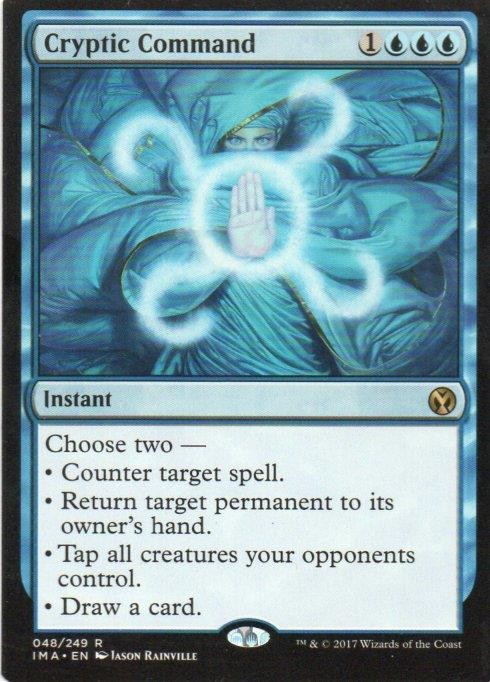 MTG: Iconic Masters: Cryptic Command: Lightly Played Condition