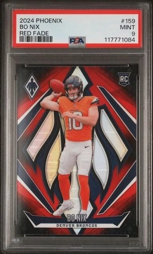 2024 PANINI PHOENIX #159 BO NIX RED FADE 1/299 PSA MINT 9