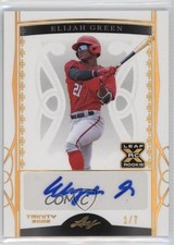 2022 Leaf Trinity Gold Spectrum Foil 1/7 Elijah Green #BA-EG1 Auto 0a17