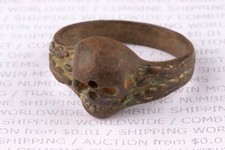 Skull ww2 WWII Ring war period ww1 WWI Battlefield artifact Military