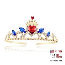 Evie Crown Descendant Costume Headdress Queen of Hearts Gold Crown for