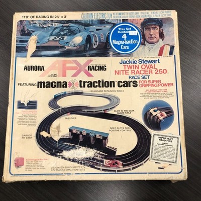 Aurora AFX Slot Car Race Set (Box ONLY) Jackie Stewart Nite Lights