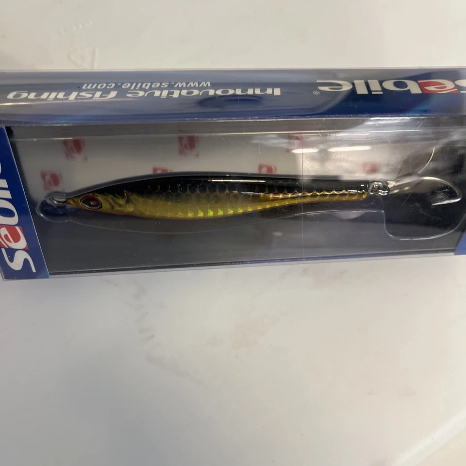 Plantilla de fundición rápida Sebile, 3 oz, 4” de largo, negra/dorada, fresca con sal, plantilla fundida Foto 3 de 4