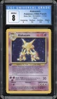 1999 Pokemon FRENCH 1st Edition Base Set Alakazam Holo 1/102 CGC 8 NM-MT