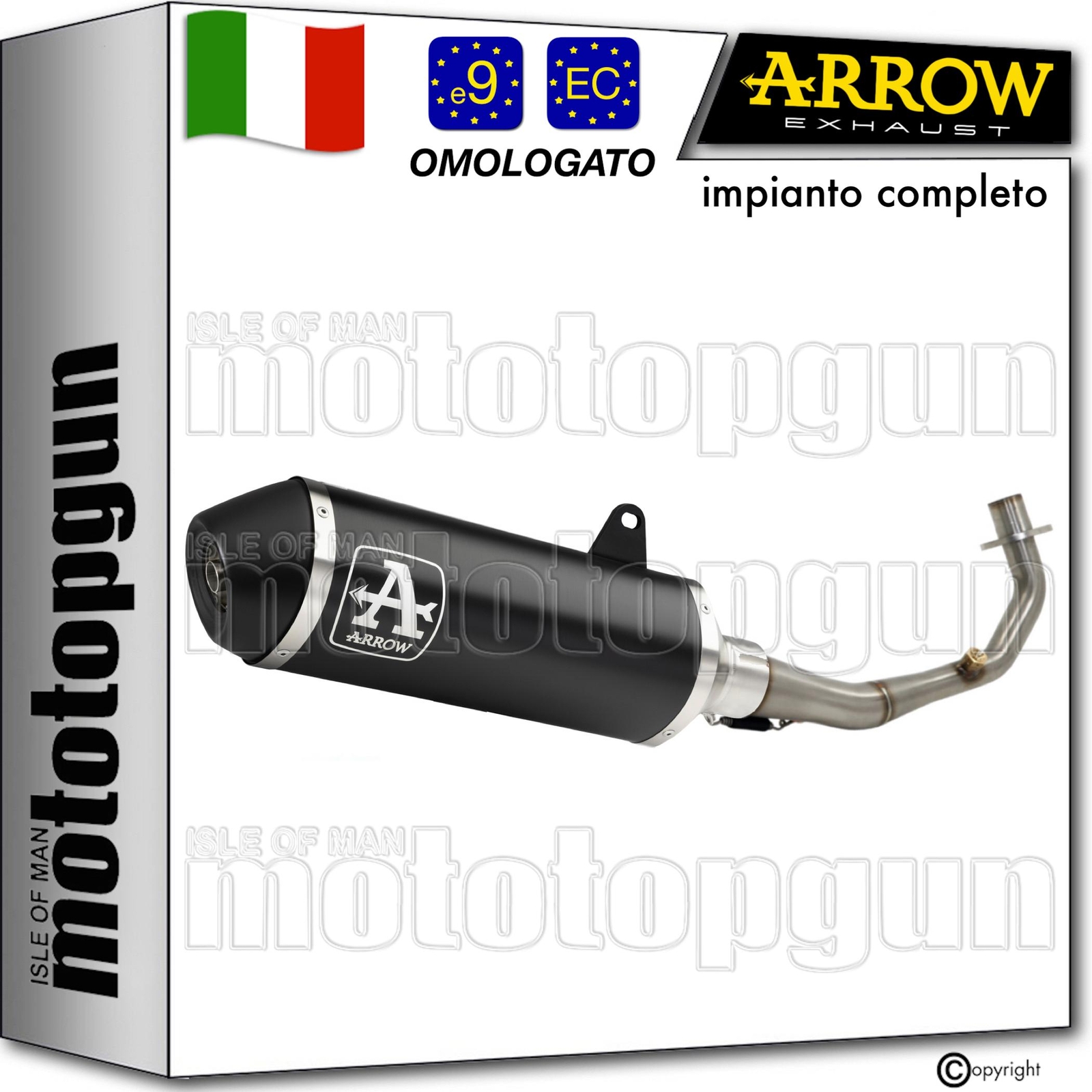 ARROW SCARICO COMPLETO OMO-RC URBAN NERO PIAGGIO MEDLEY 125 S ABS 2021 21