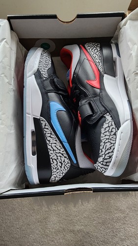 Air Jordan Men Legacy 312 Low Black / Wolf Grey-Valor Blue CD7069-004 - 第 6/7 張圖片