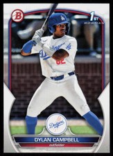 2023 Bowman Draft Dylan Campbell #BD-181 Baseball Los Angeles Dodgers 1st