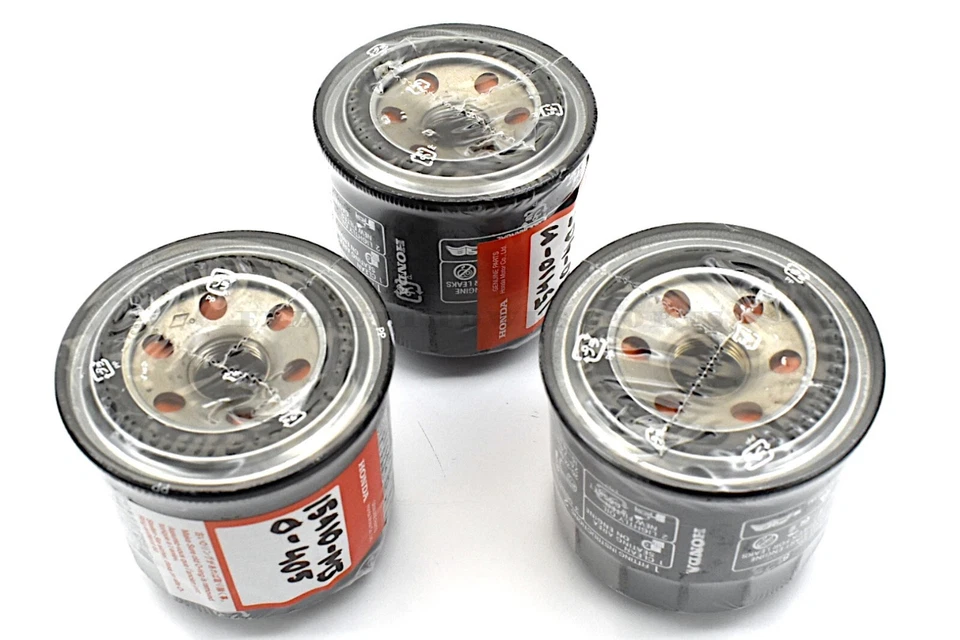 Nuevo filtro de aceite y cartucho de sello genuino Honda MJ0 calidad paquete de 3 unidades múltiples #T179 Foto 3 de 4