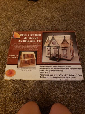 orchid all wood dollhouse kit