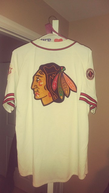 chicago blackhawks baseball jersey