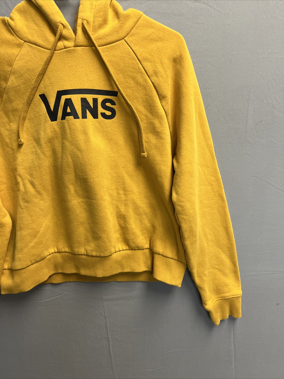 VANS Womens Cropped Hoodie Sweatshirt Mustard Yellow Size Small | eBay