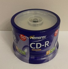 Memorex CD-R 50 Pack 52X 700Mb 80 Min Discs Sealed Container