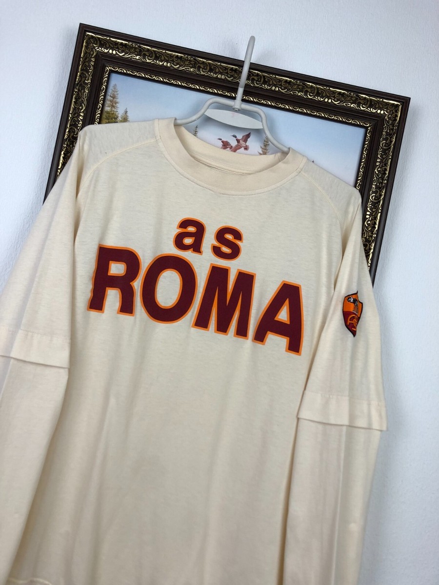Vintage Kappa AS Roma Football Shirt Long Sleeve Jersey Jacket