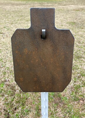 8 x12  IDPA/IPSC Steel Shooting Target 3/8'' AR500 Range Target w/ T-Post Hook