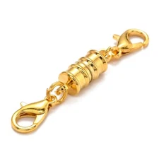 Magnetic Clasp Gold Lobster Claw Jewelry Making Supplies 45mm Set Brass