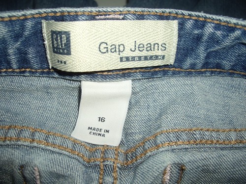 T17 GUC Girls Size 16 Gap Stretch Capris Floral Embroidery Adjustable Waist - Picture 5 of 6