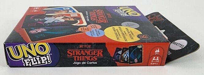  Mattel Games UNO FLIP! STRANGER THINGS Card Game with