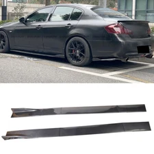For Infiniti G35 G37 86" Side Skirt Extension Rocker Panel Splitter Carbon Fiber