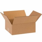 Flat Corrugated Cardboard Boxes Shipping Packing Moving 10"x8"x4" 25 Total