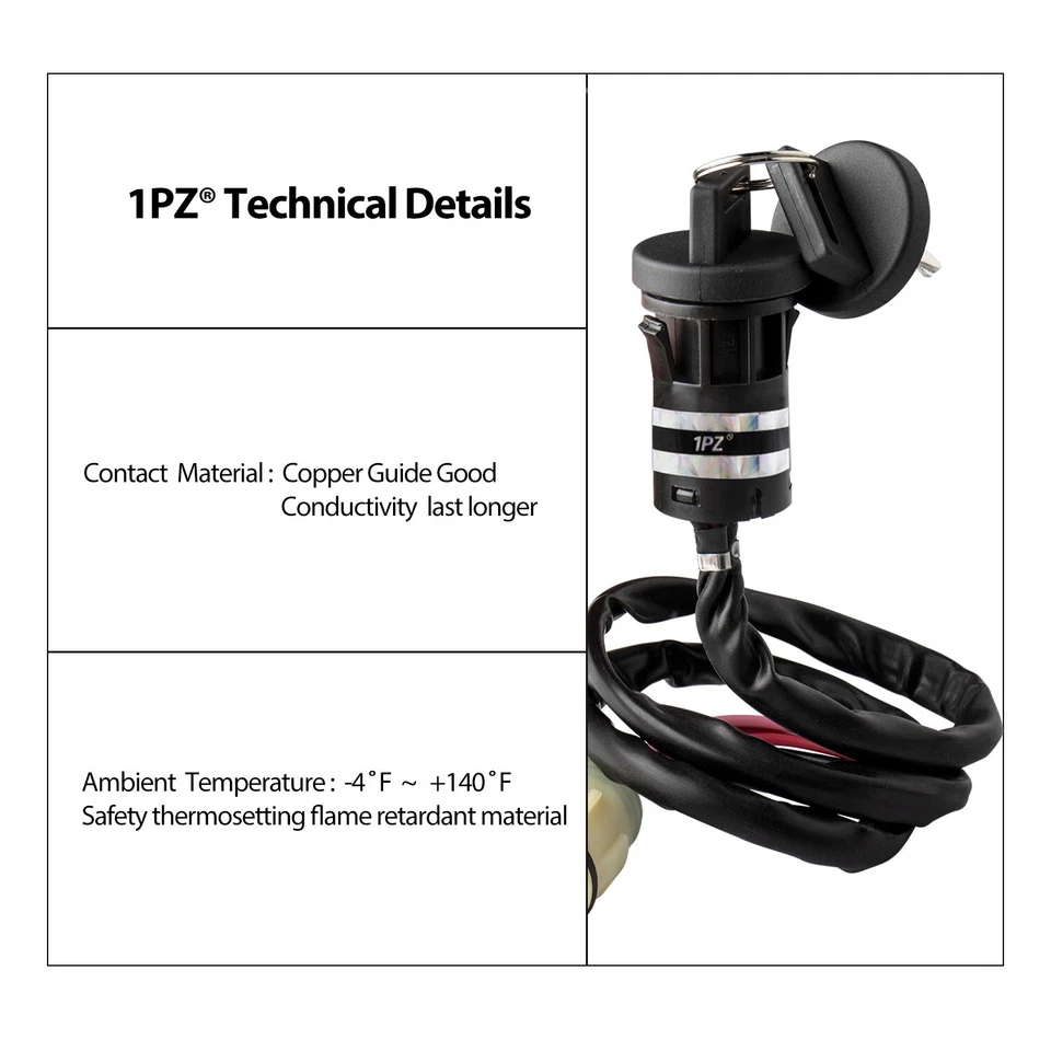 Interruptor de llave de encendido para Honda Foreman 450 1998-2004 35100-HP5-600 35100-HN5-670 Foto 3 de 4