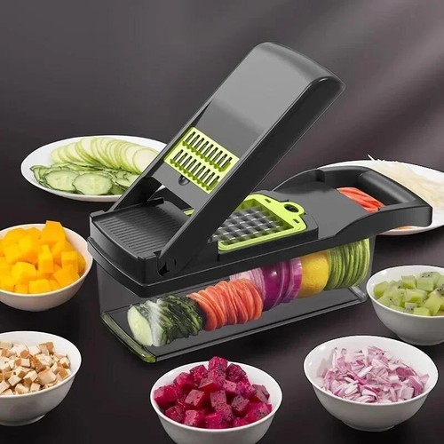 Vegetable Chopper Dicer Slicer Cutter w/ Container Manual Onion Garlic Tool - Picture 10 of 17