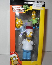 FREE SHIP Kurt Adler Simpsons Homer Lisa Bart Christmas Tree Ornaments 2008 Box