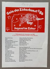Gala der Zirkustkunst 1986 Jugend im Zirkus Staatszirkus DDR Berolina Berlin