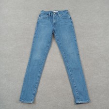 Levis 721 Jeans Womens Size 26 Blue Denim High Rise Skinny Casual Stretch