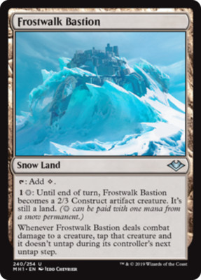 FROSTWALK BASTION ~mtg NM-M Modern Horizons Unc x4