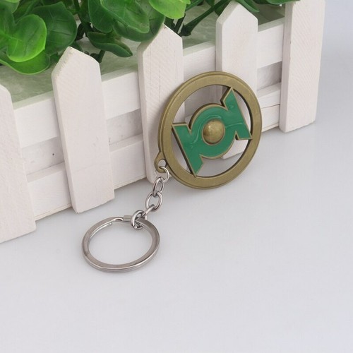 Green Lantern DC Comics Keychain Antique Brass Metal Keyring Cosplay Ships Free - Picture 6 of 10