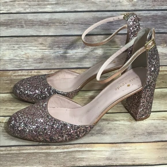 kate spade rose gold shoes