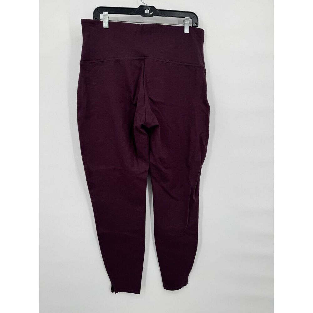 Spanx Ankle Ponte Split Hem Legging Burgundy Wome… - image 2