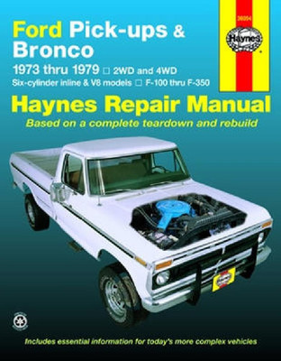 NEW PRINTED MANUAL 1973-1979 Ford Bronco F100 F150 F250 F350 Repair Service 7882