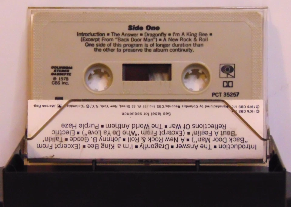 Frank Marino & Mahogany Rush — концертная рок-кассета Columbia PCT 35257, альбом - Изображение 3 из 4