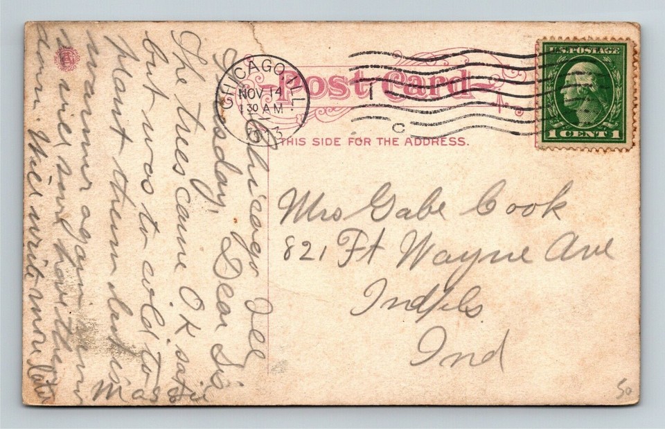 Boating On North Pond, Lincoln Park, Chicago Illinois Vintage Postcard