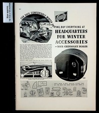 1937 Chevrolet Winter Accessories Car Service Parts Vintage Print Ad 31697 1937 Chevrolet Winter Accessories Car Service Parts Vintage Print Ad 31697