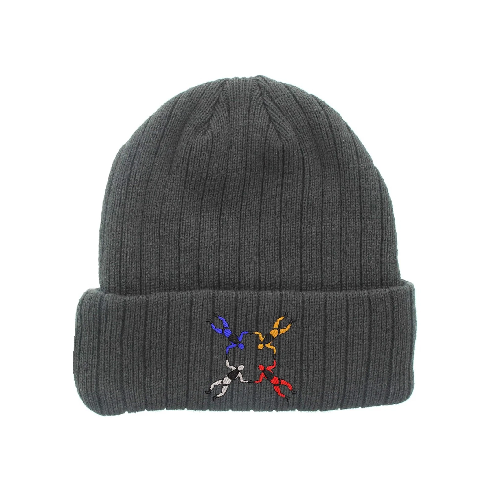 Skydiver skydivers embroidered fleece beanie hat, insulated winter beanie hat