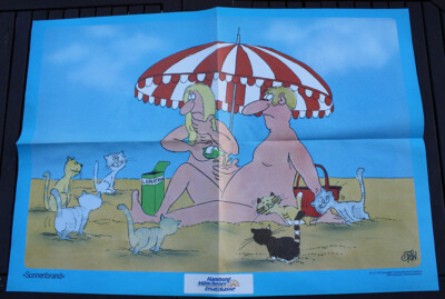 Poster ULI STEIN - ''Sonnenbrand'' - Hamburg Münchner 69 x 49 cm