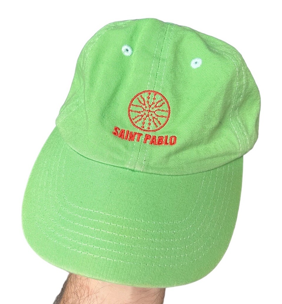Kanye West Saint Pablo Tour Green Hat Adjustable Baseball