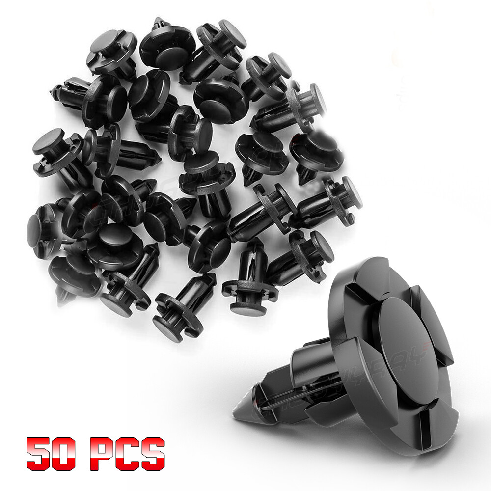 Kit De 50 Clips De Retención De 8mm Para Nissan E Infiniti - Para Protecciones, Parachoques Y Molduras