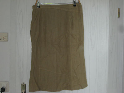 BACKSTAGE SKIRT LINEN SKIRT 100% LINEN SIZE 4 BROWN EXCELLENT