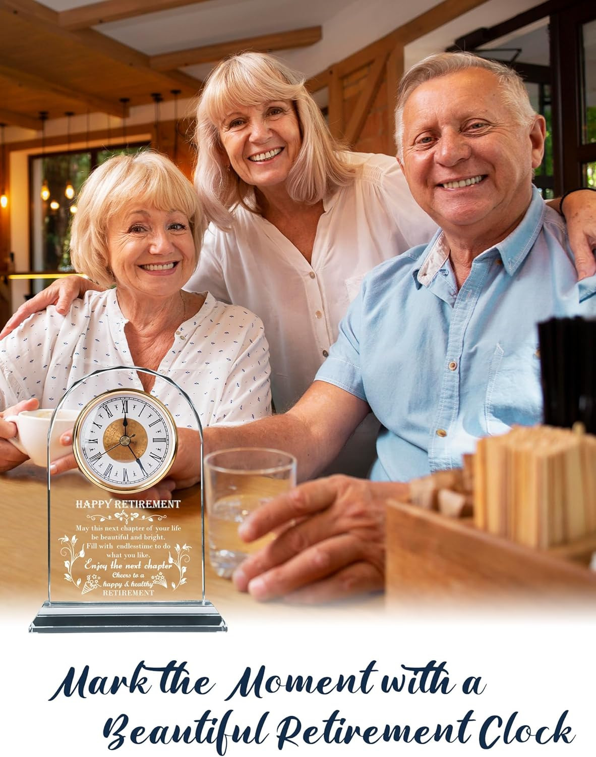 Funny Retirement Clock Plaque Gift for Teachers, Coworkers & Friends 2025