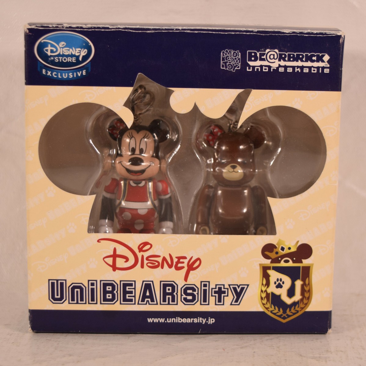 Bear Brick Disney UniBEARsity Medicom Toy Mickey Mouse & Bear