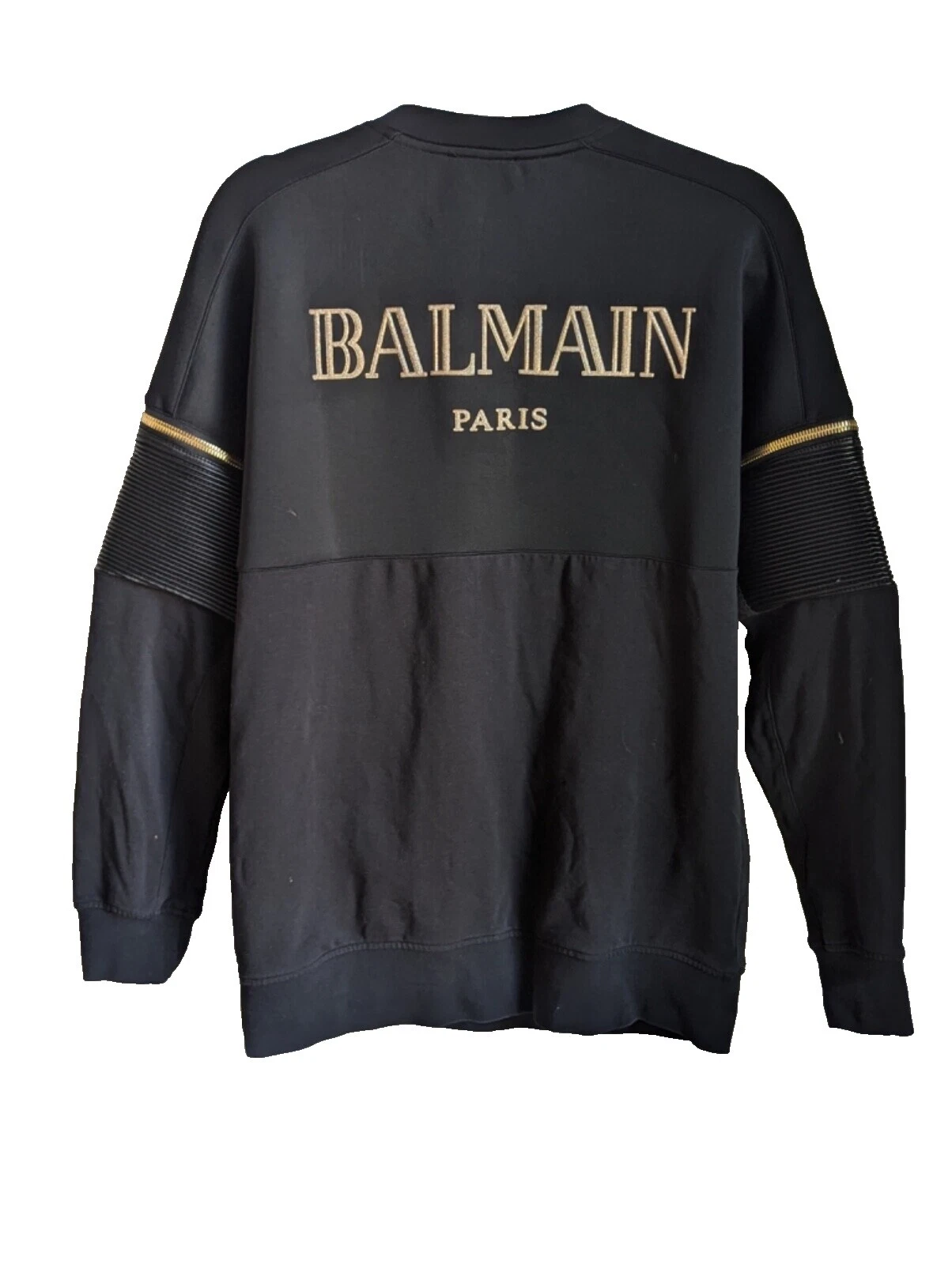 Balmain sudaderas de tamaño regular sólido para hombres