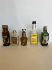 Lot of Vintage Mini Liquor Bottles - Variety of Brands