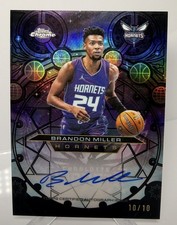 Topps Chrome Update 2025-26 Brandon Miller Chromographs On Card Auto CH-BM 10/10