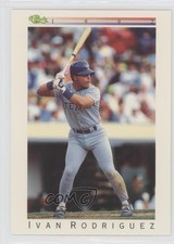 1992 Classic Update White Travel Edition Ivan Rodriguez #T77 HOF 0a1