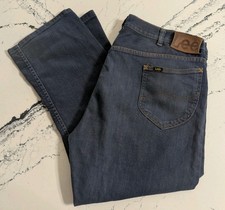 VTG 50  s/60  s Lee Riders Sanforized Denim Mens Jeans 36x25 Union Made Patch READ