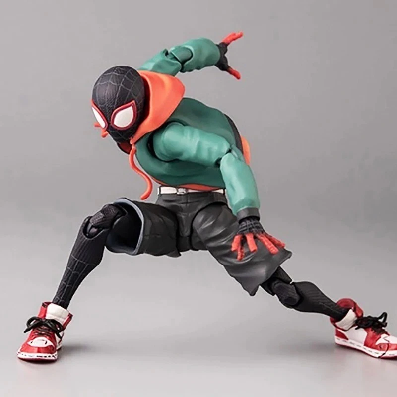 Action Figure Spiderman Miles Morales Collection Marvel Jordan Anime Videogame - Immagine 3 di 4
